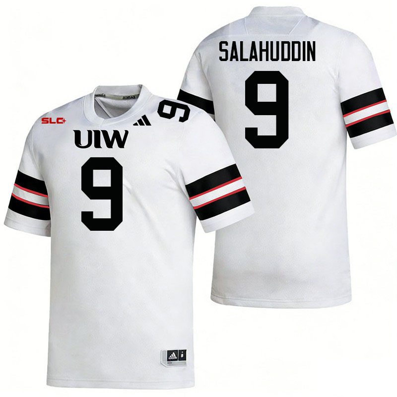 Incarnate Word Cardinals #9 Talib Salahuddin College Football Jerseys,Uniforms-White
